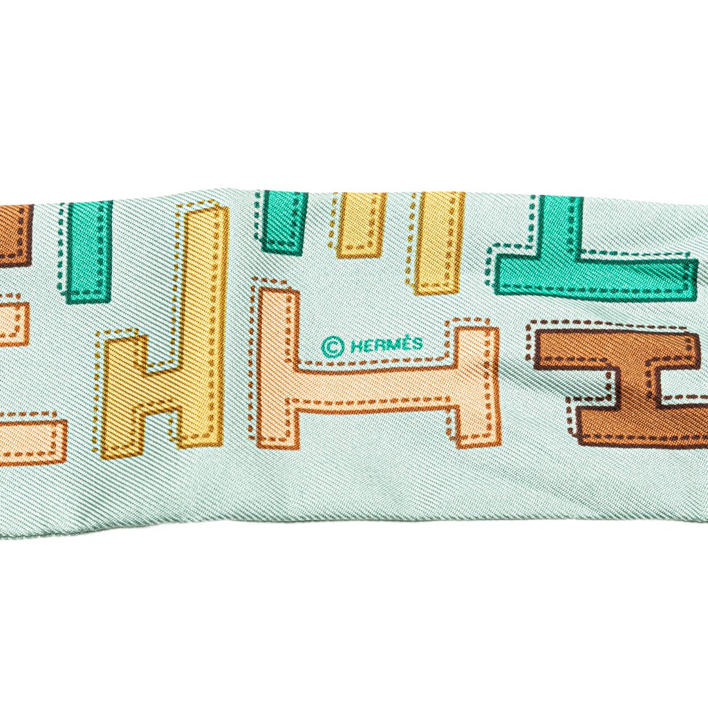 Hermès H Silk Twilly Scarf - 3