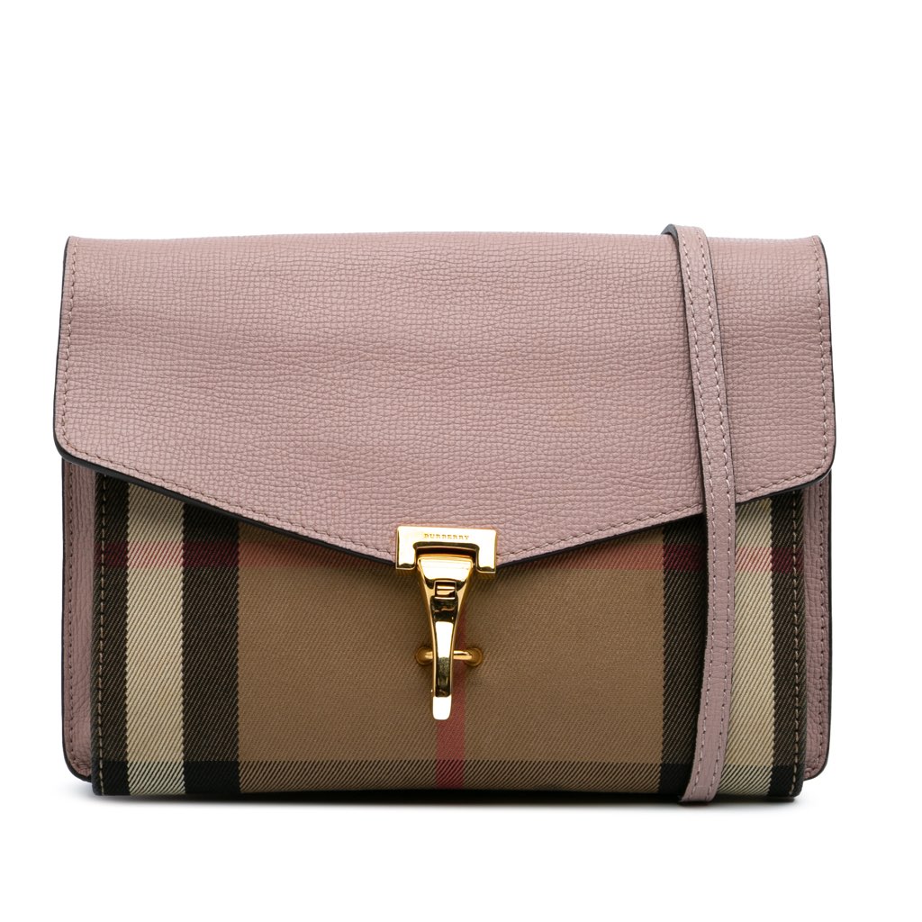Burberry Small House Check Canvas Derby Macken Crossbody