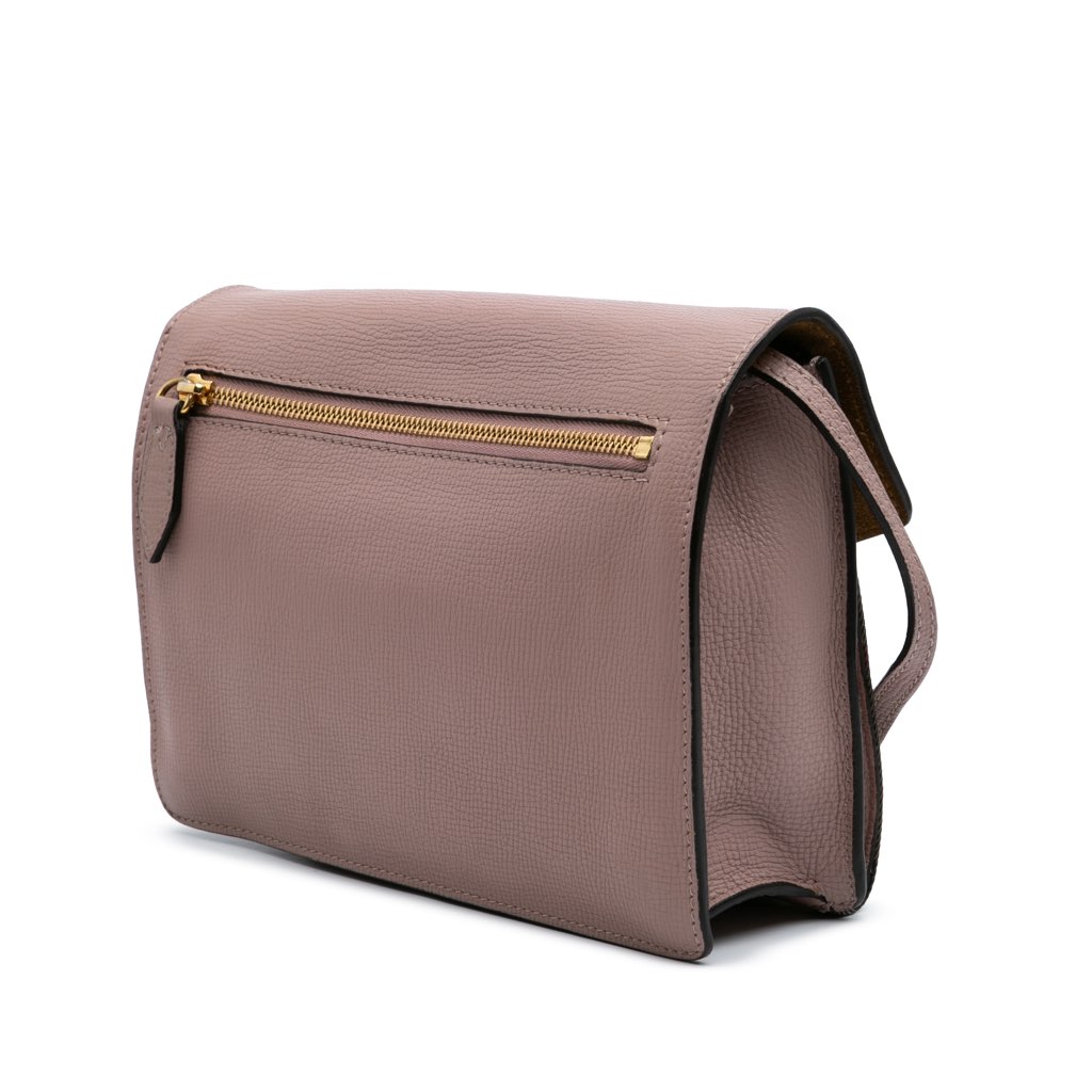 Burberry Small House Check Canvas Derby Macken Crossbody - Back view