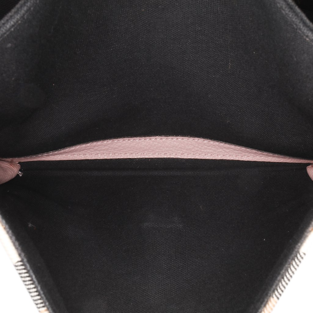 Burberry Small House Check Canvas Derby Macken Crossbody - Side view