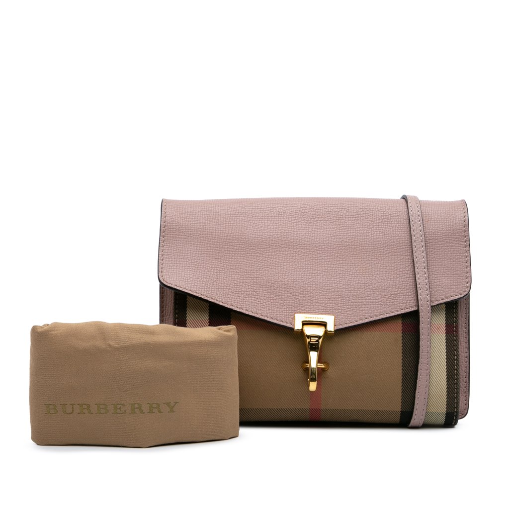 Burberry Small House Check Canvas Derby Macken Crossbody - Image 12
