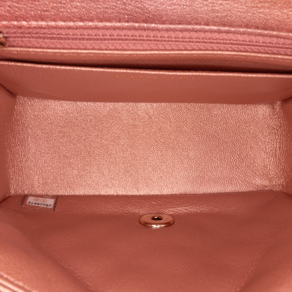 Chanel Mini Square Iridescent Calfskin Flap - 4