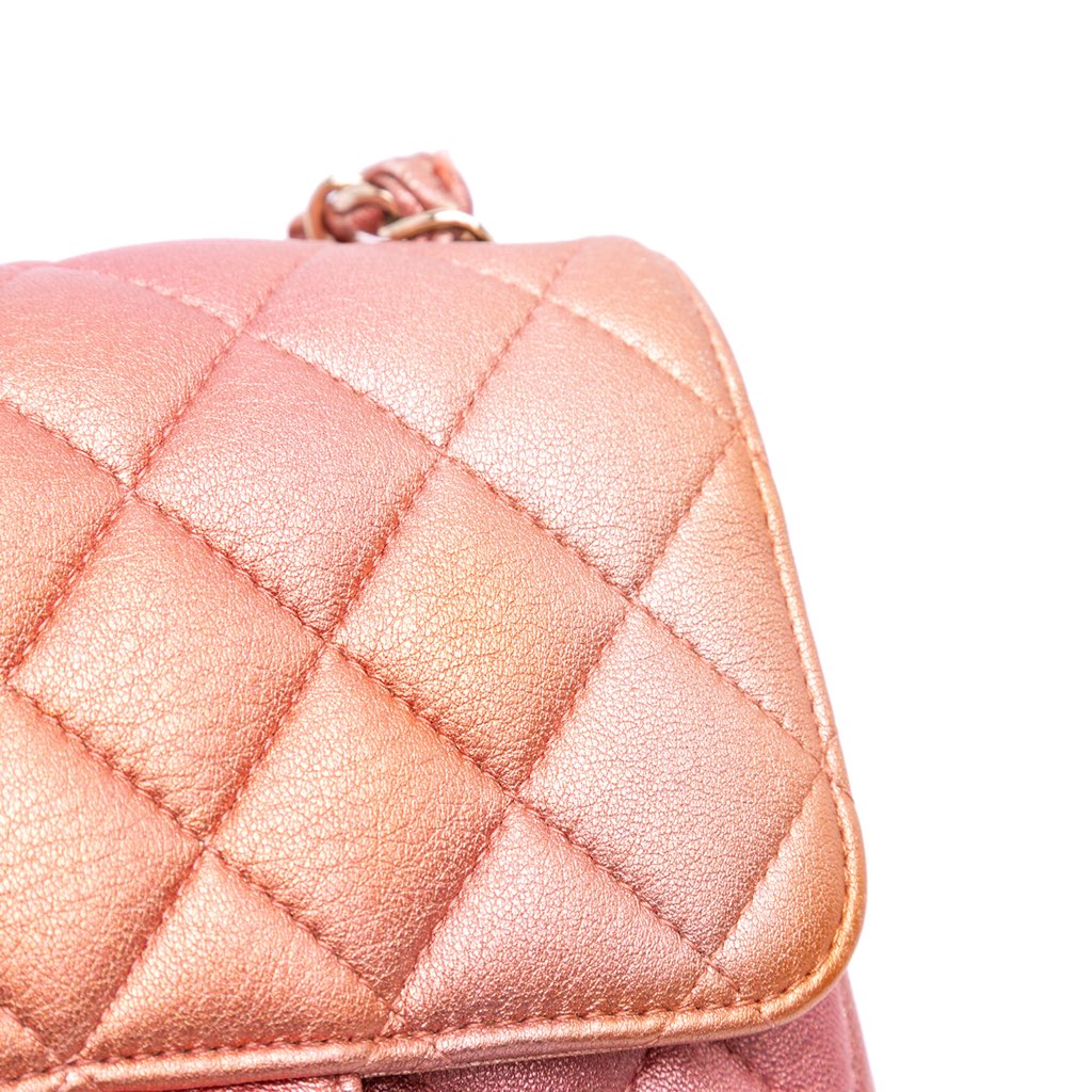 Chanel Mini Square Iridescent Calfskin Flap - Detail 1
