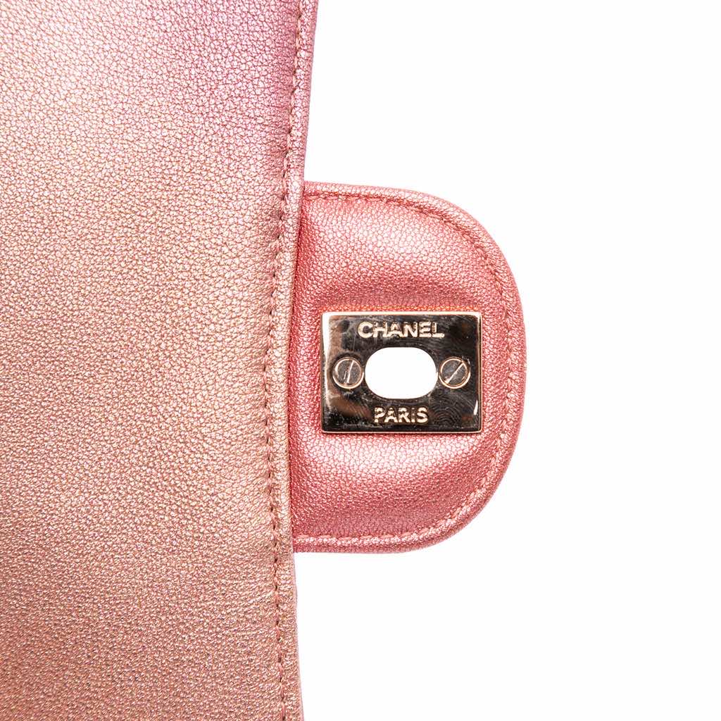 Chanel Mini Square Iridescent Calfskin Flap - Image 10