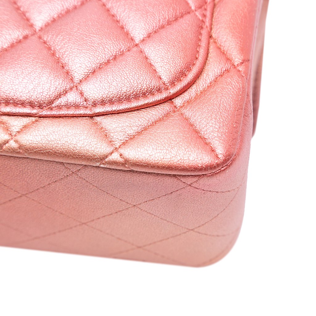 Chanel Mini Square Iridescent Calfskin Flap - Image 11
