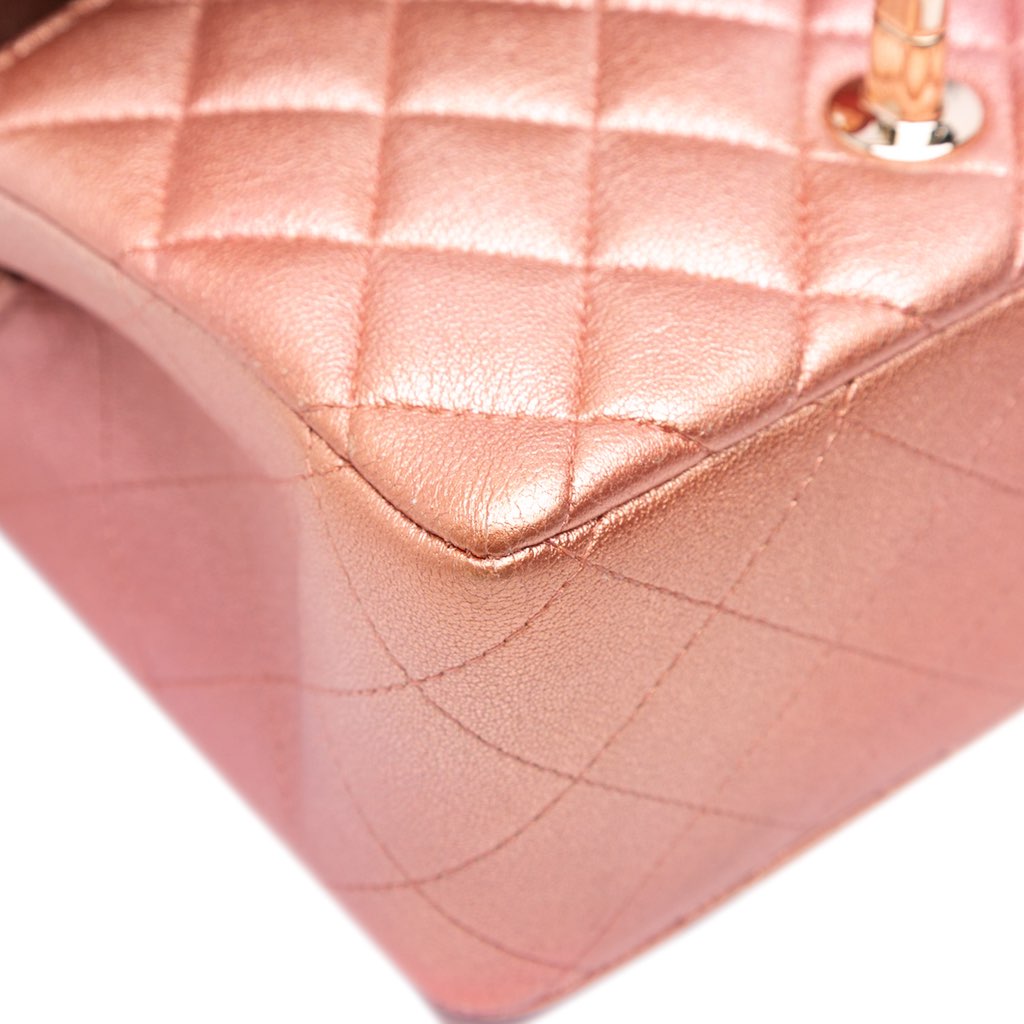 Chanel Mini Square Iridescent Calfskin Flap - Image 12