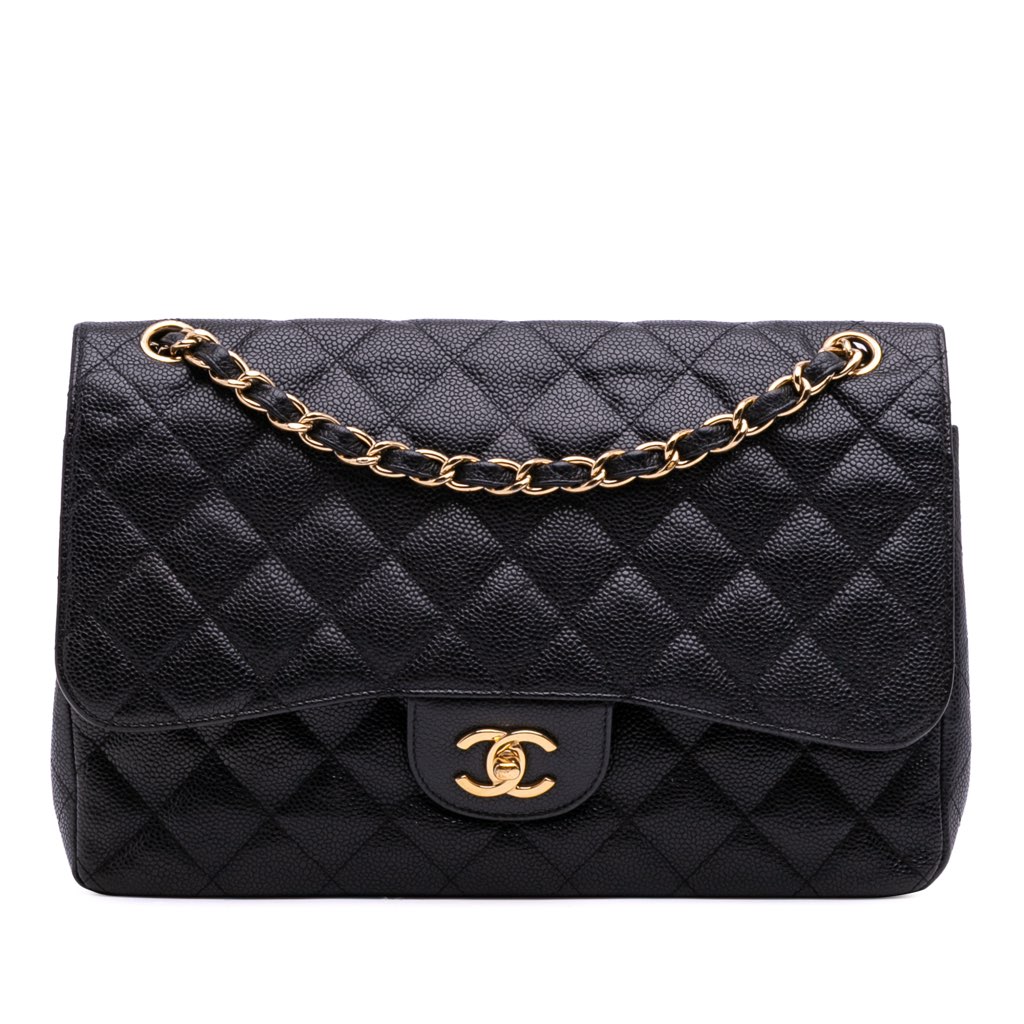 Chanel Jumbo Classic Caviar Double Flap