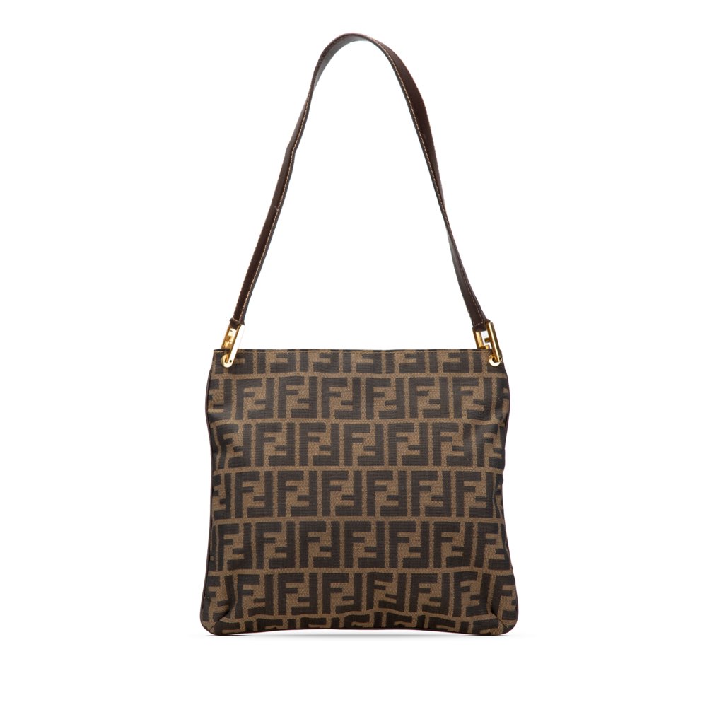 Fendi Zucca Canvas Shoulder Bag