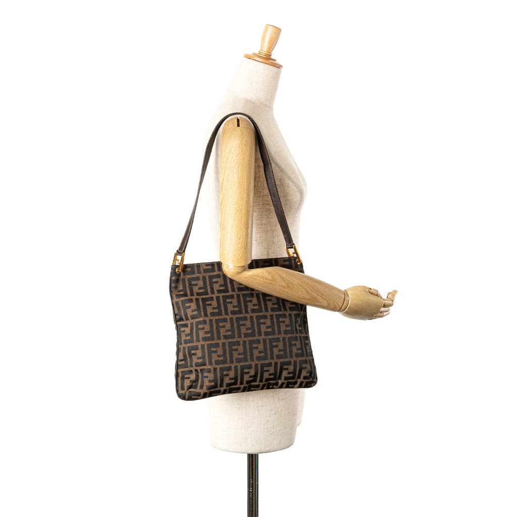 Fendi Zucca Canvas Shoulder Bag - Image 14