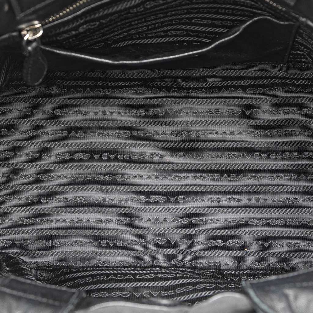 Prada Tessuto Canapa Logo Bow Satchel - 4