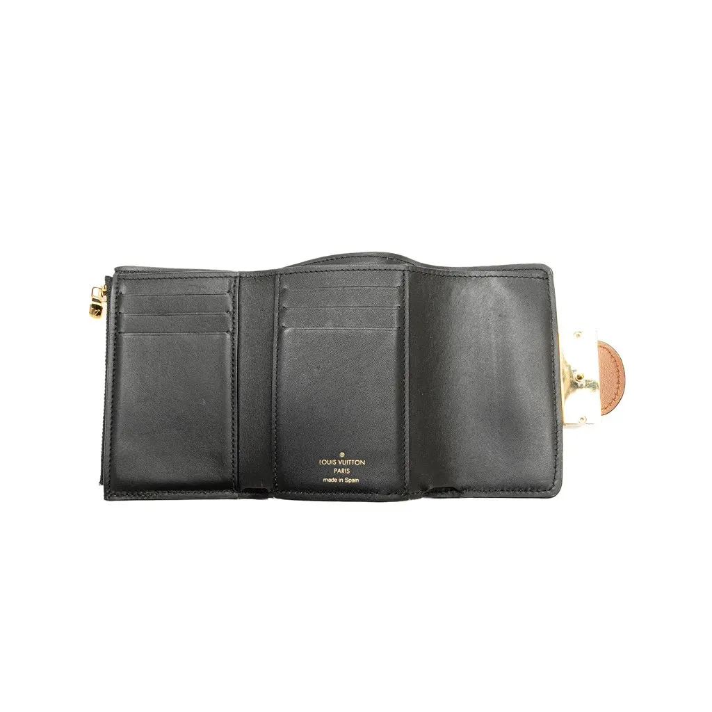 Louis Vuitton Monogram Reverse Dauphine Compact Wallet Brown Canvas Good - Model View