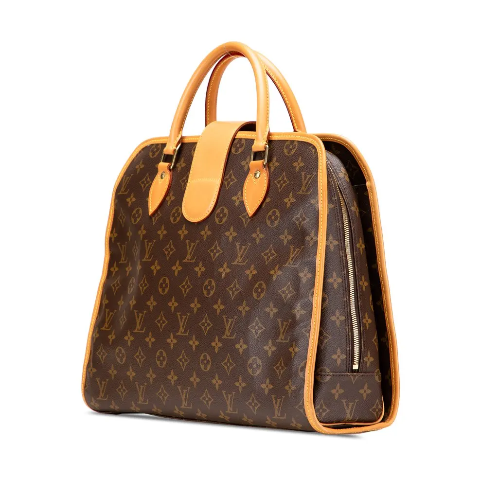 Louis Vuitton Monogram Rivoli Briefcase Brown Canvas Fair - Back View