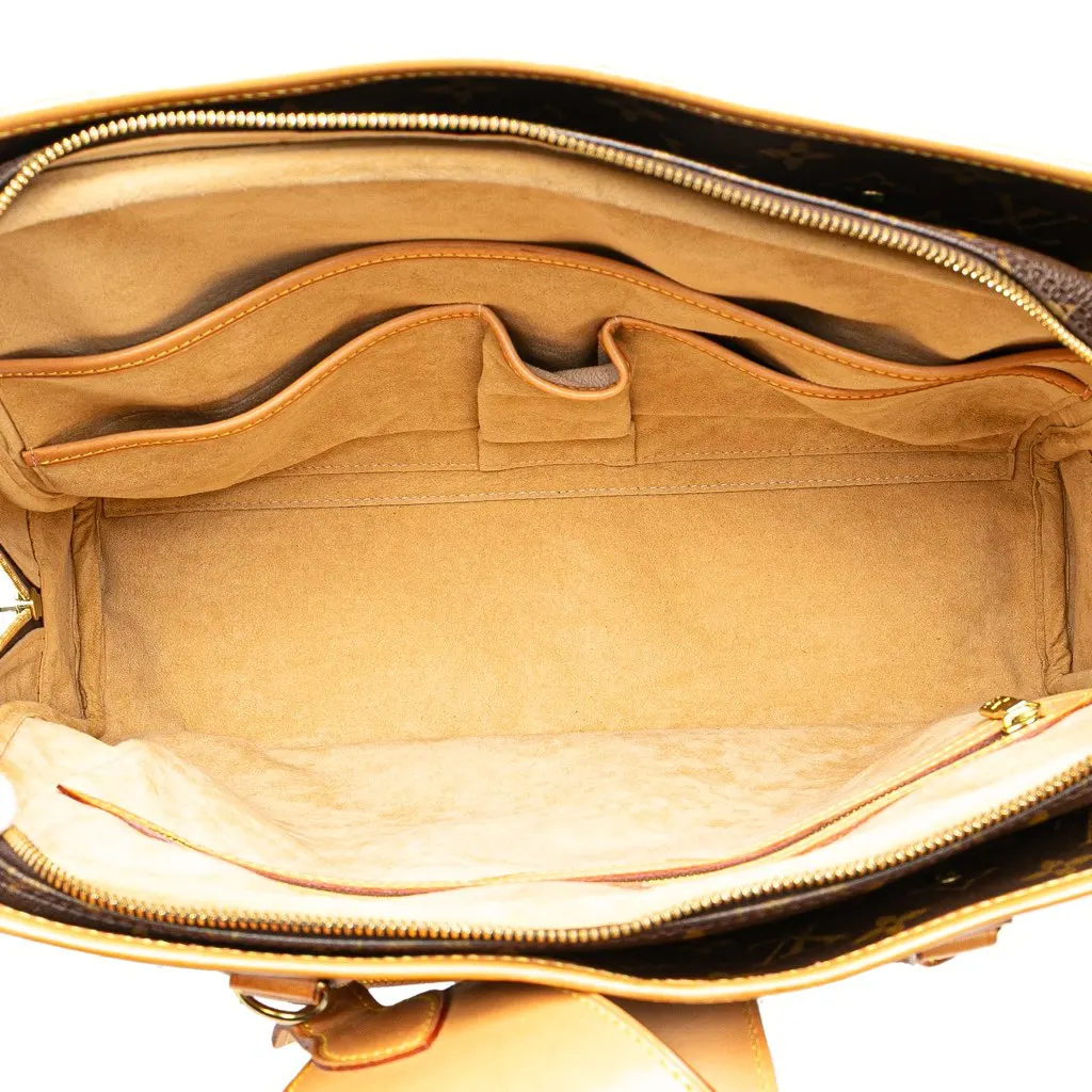 Louis Vuitton Monogram Rivoli Briefcase Brown Canvas Fair - Model View