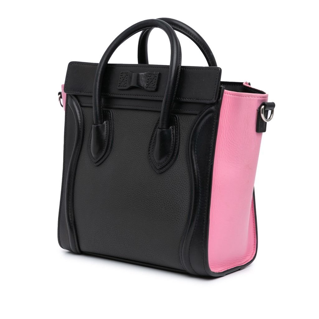 Celine Nano Tricolor Leather Luggage Tote - 2