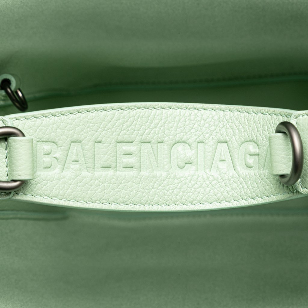 Balenciaga Pebbled Calfskin Tool 2.0 North South XS Tote - Image 11