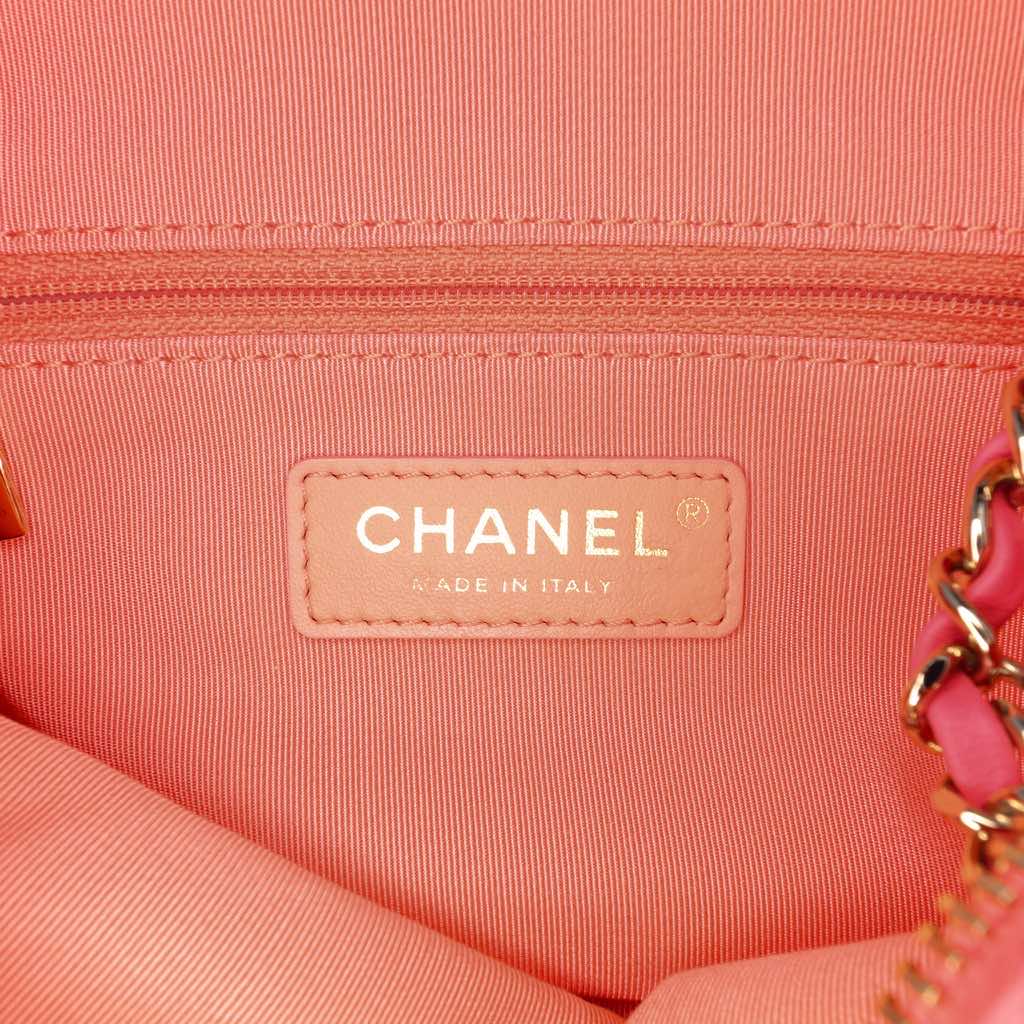 Chanel Lambskin Giant Crystal CC Camera Bag - Side view
