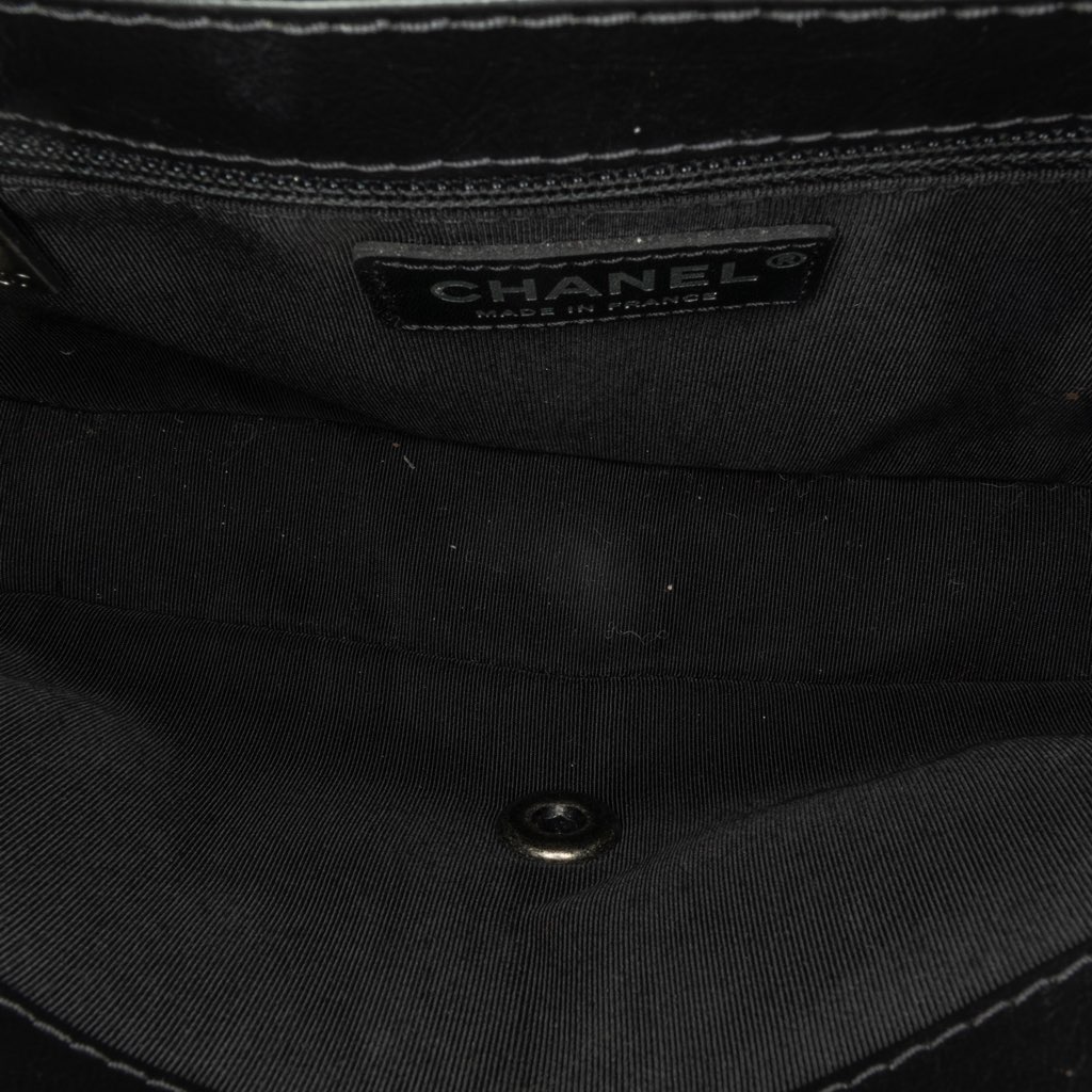 Chanel CC Tweed and Shearling Single Flap - 4