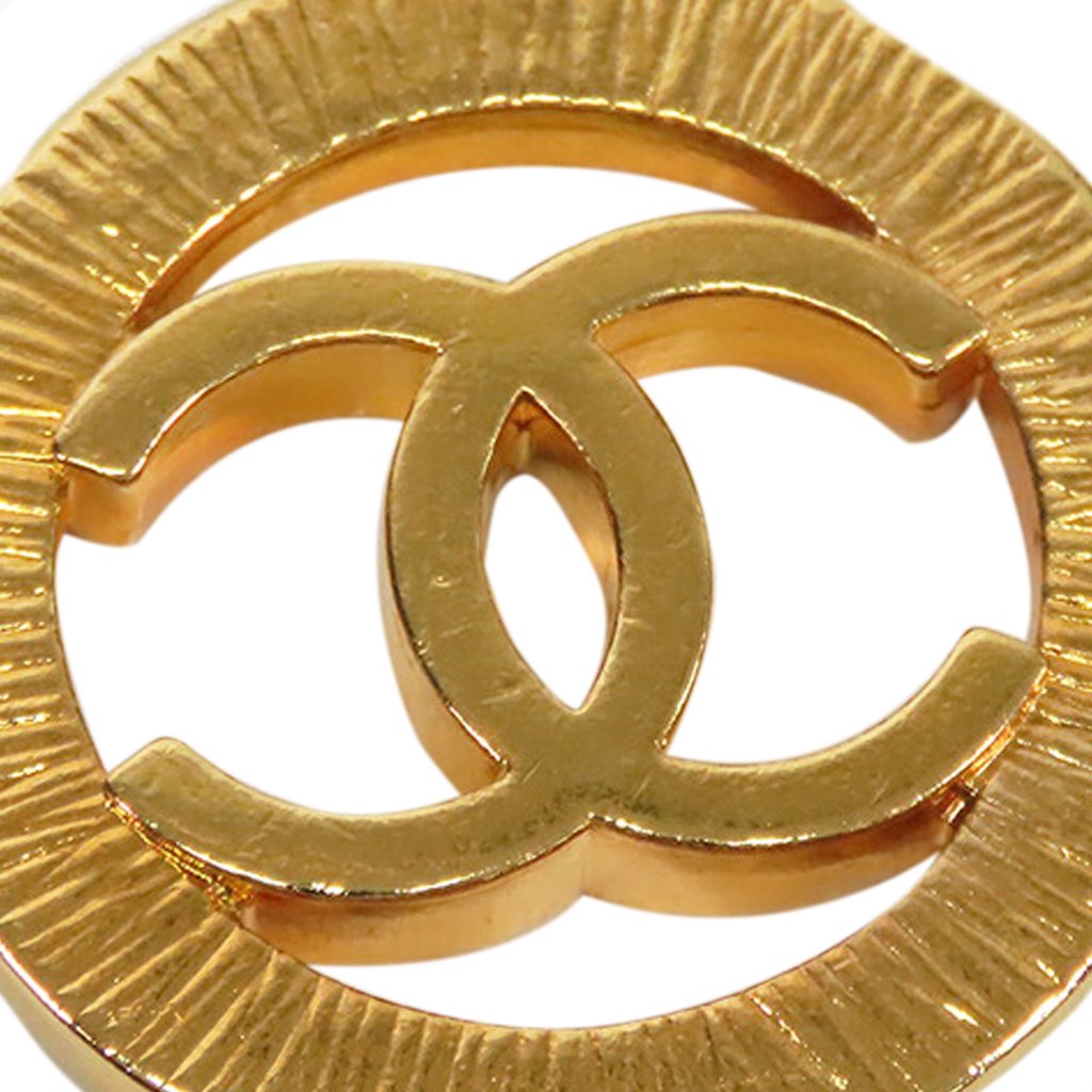 Chanel Gold Plated CC Medallion Leather Woven Chain Belt - 3