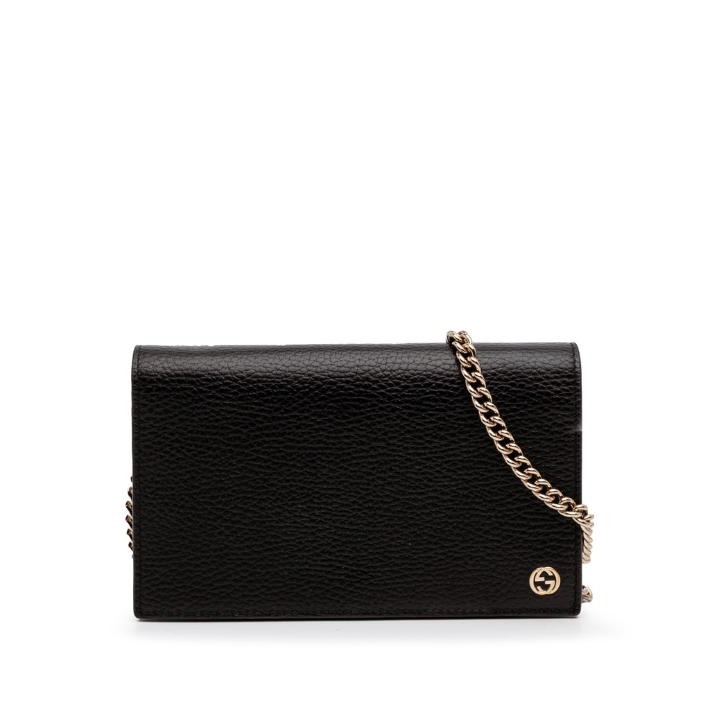 Gucci Leather Betty Wallet on Chain