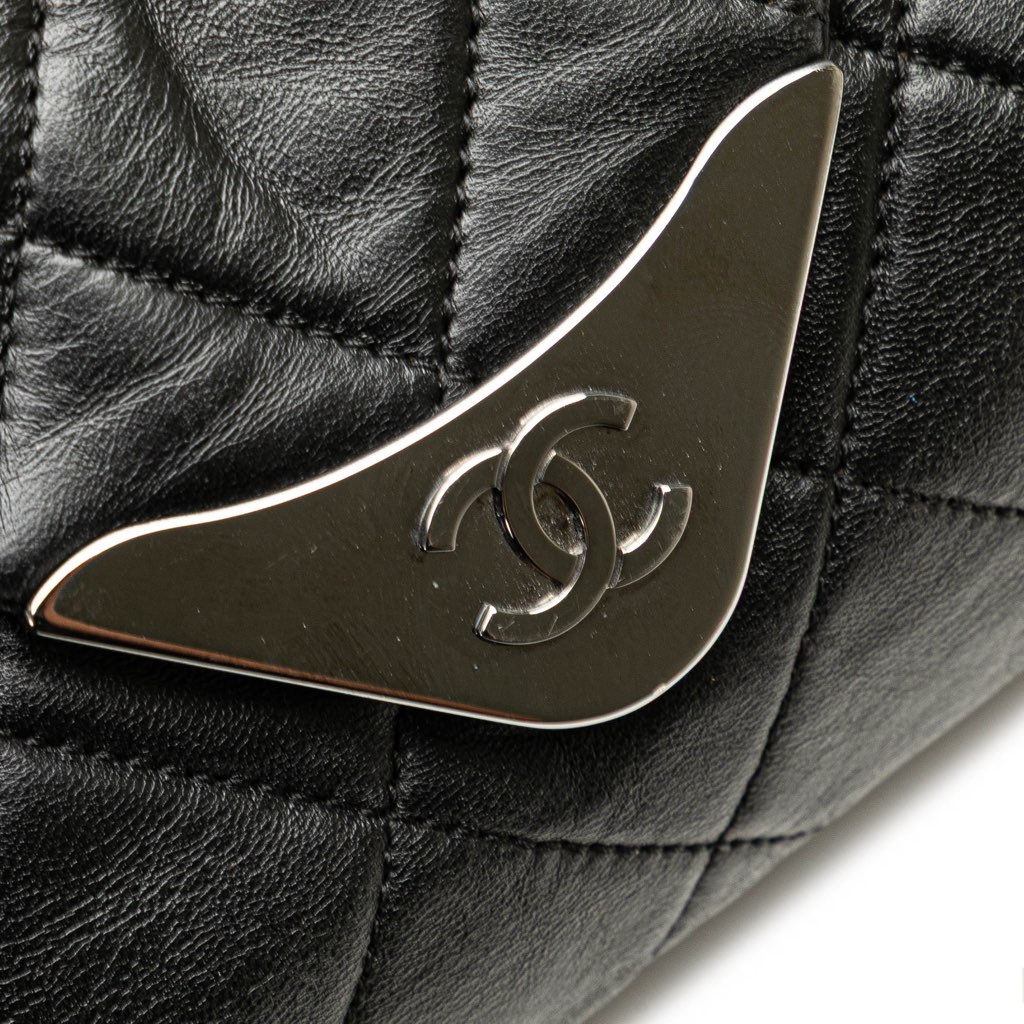 Chanel Quilted Lambskin Padded Envelope Double Flap - Image 14
