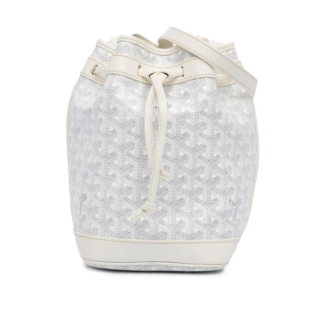 Goyard Goyardine Petit Flot White Canvas Very good - Front View