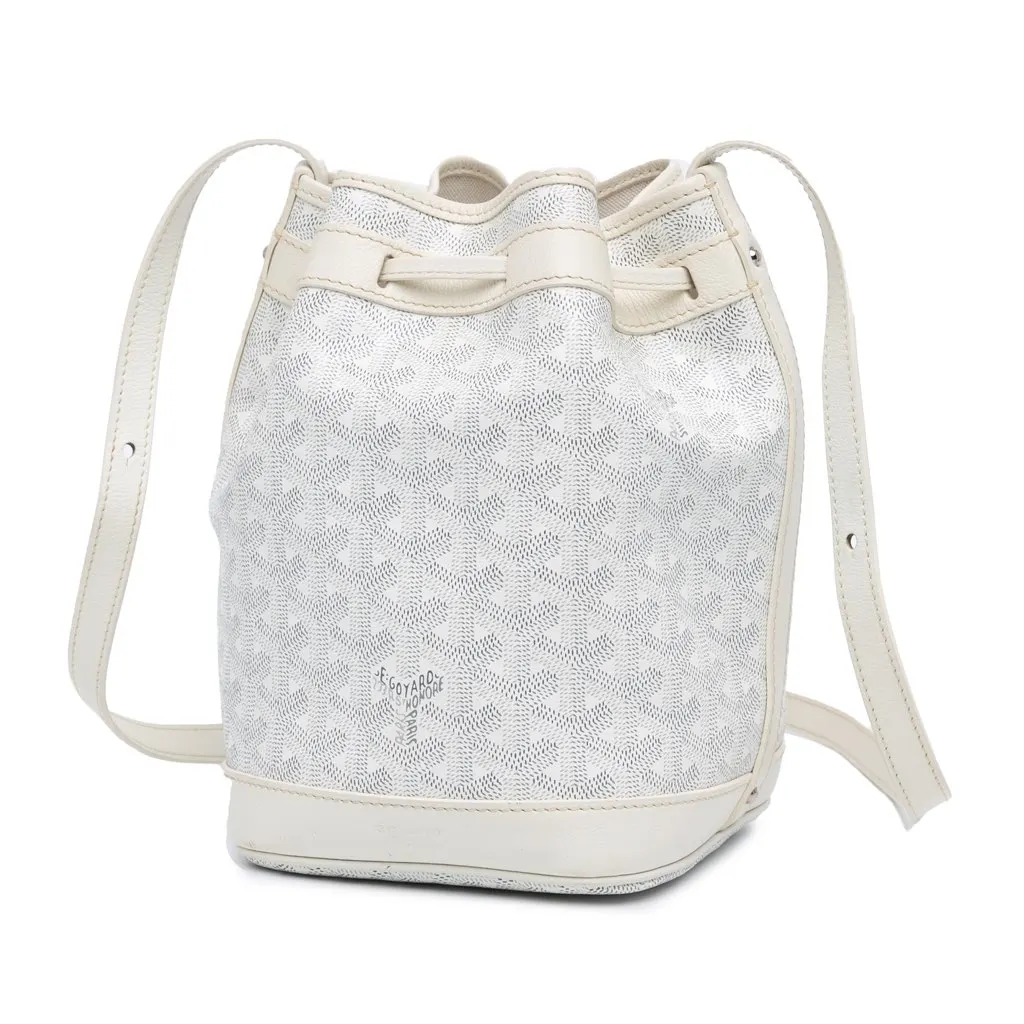 Goyard Goyardine Petit Flot White Canvas Very good - Back View