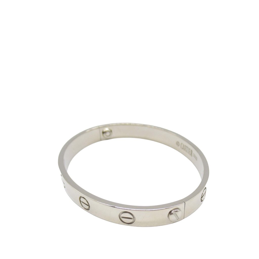 Cartier 18K White Gold Classic Love Bracelet - 3