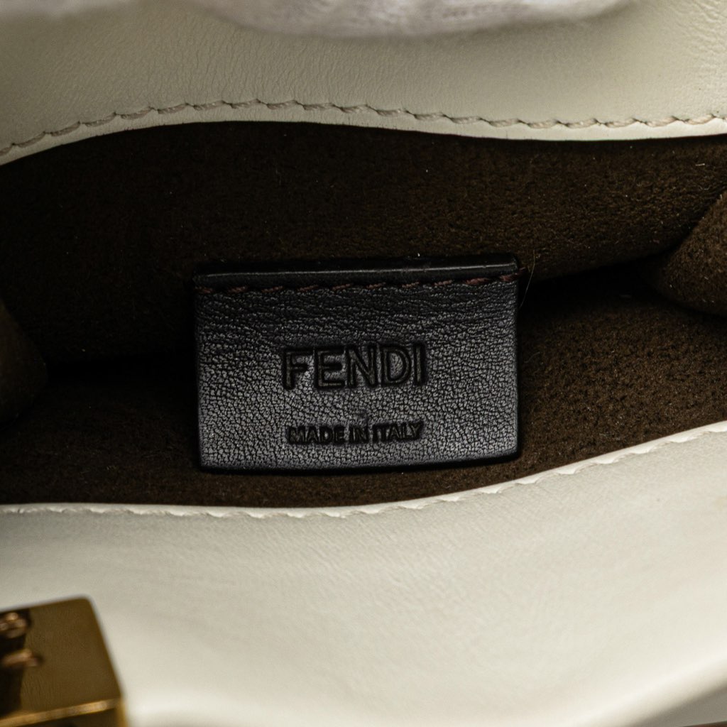 Fendi Mini Zucca Embossed Leather Sunshine Shopper Tote - 5