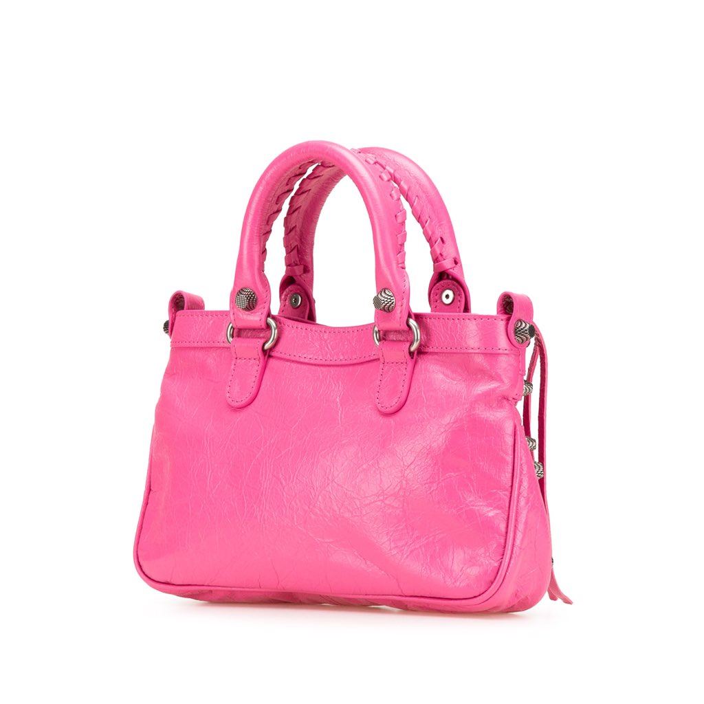 Balenciaga Small Lambskin Motocross Neo Cagole Satchel - 2