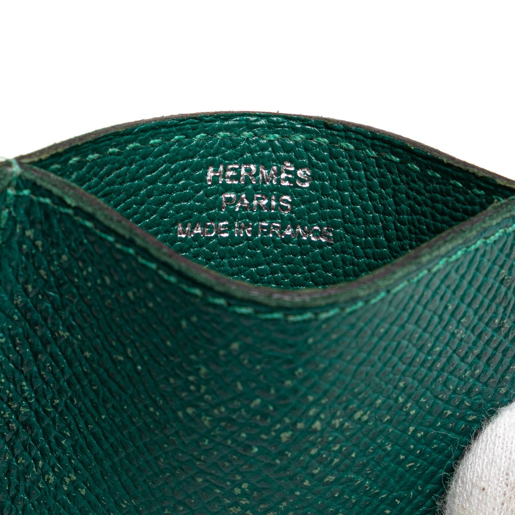 Hermès Epsom Diabolo Card Holder - Side view