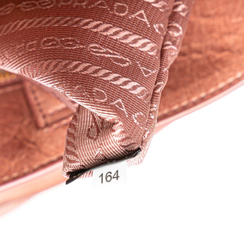 Prada Vitello Shine Satchel - Image 11