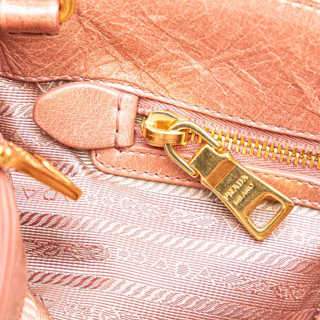 Prada Vitello Shine Satchel - Image 12