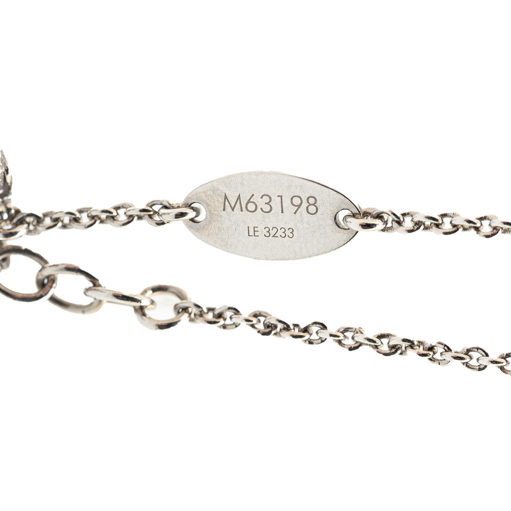Louis Vuitton Silver Plated Essential V Supple Bracelet - Side view