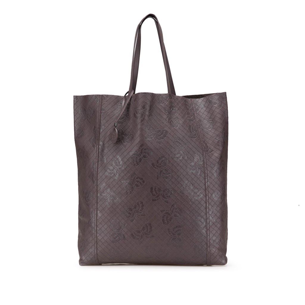 Bottega Veneta Leather Intrecciomirage Butterfly Tote