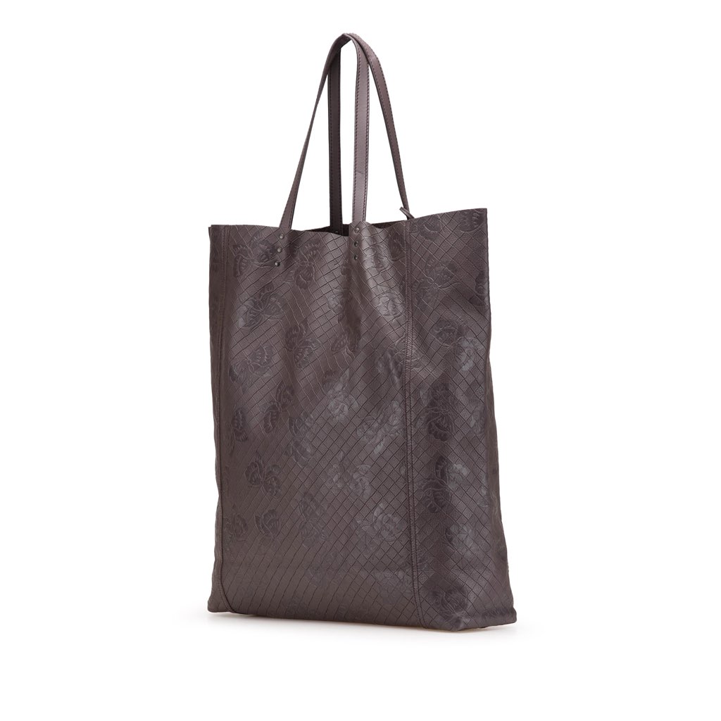 Bottega Veneta Leather Intrecciomirage Butterfly Tote - Back view