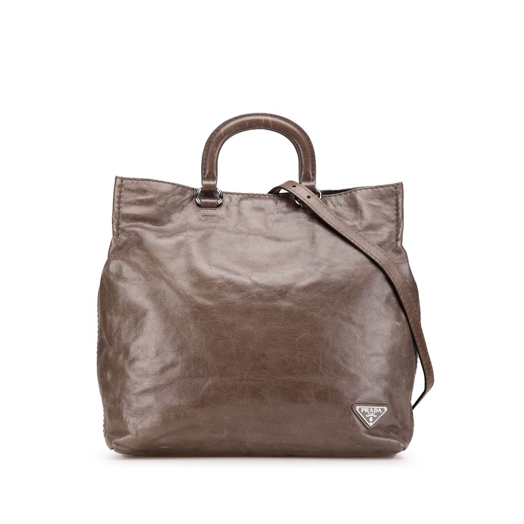 Prada Vitello Shine Satchel