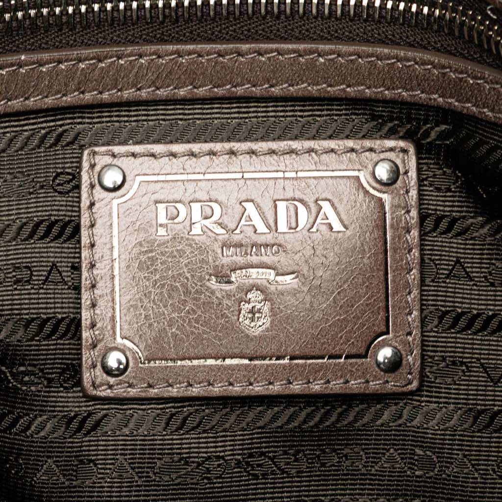 Prada Vitello Shine Satchel - 5