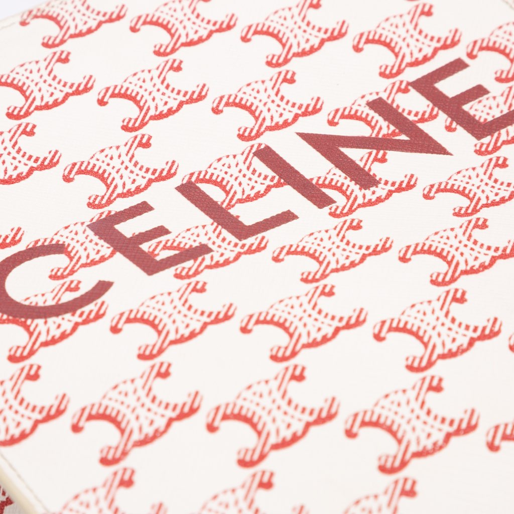 Celine Mini Triomphe Coated Canvas Vertical Cabas Satchel - Detail 1