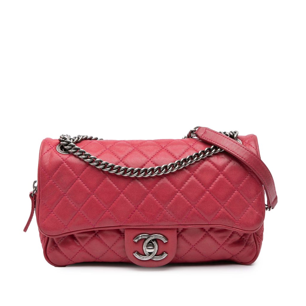 Chanel Small Quilted Iridescent Calfskin Shiva Flap