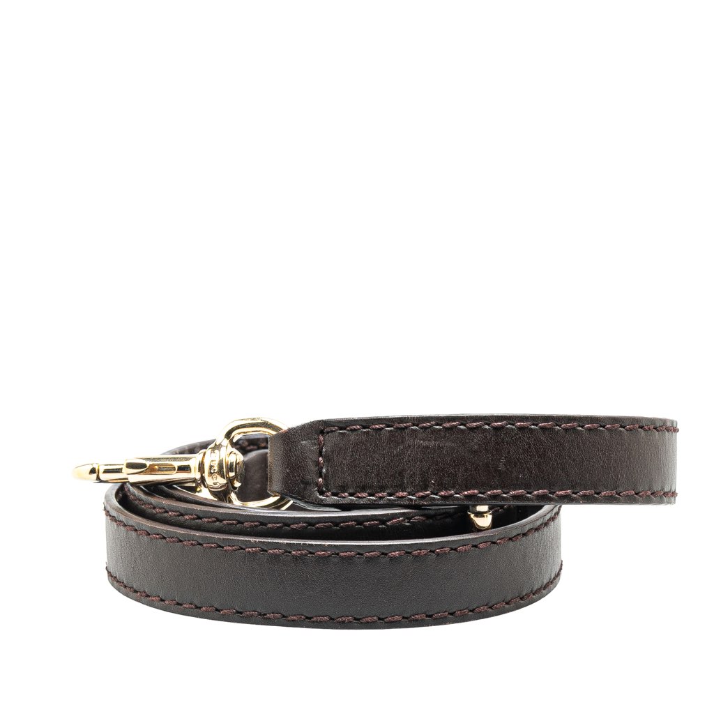Gucci Leather Flat Shoulder Strap - 2