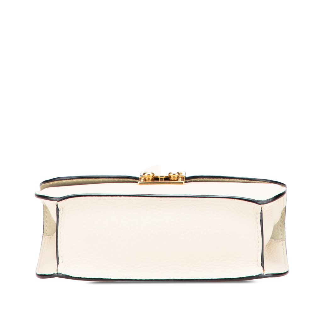 Valentino Small Leather Rockstud Glam Lock Crossbody - 3