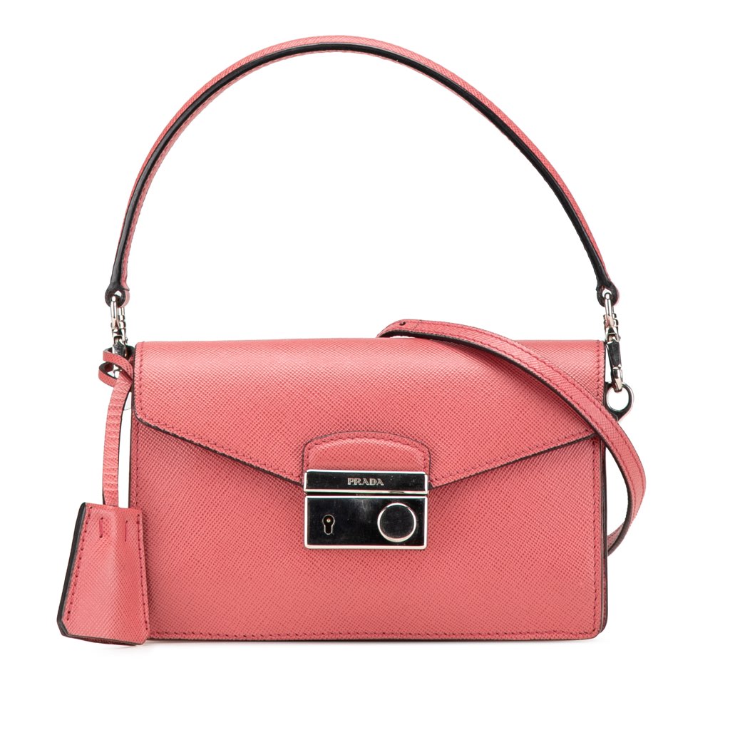 Prada Mini Saffiano Lux Sound Satchel