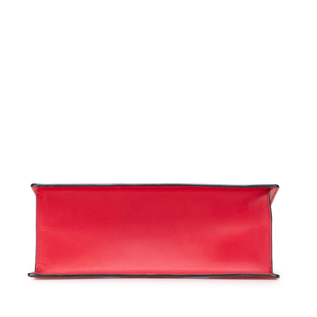 Gucci Medium Leather Sylvie Top Handle Bag - Image 6