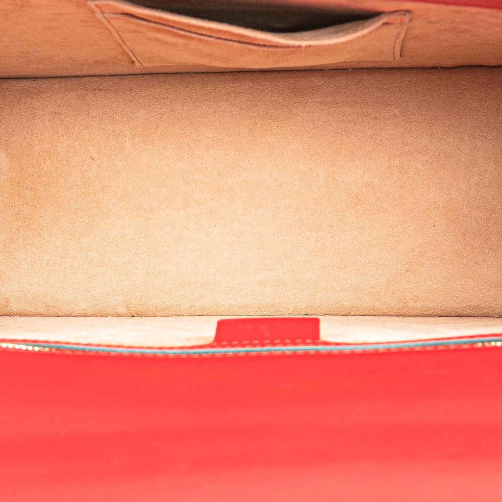 Gucci Medium Leather Sylvie Top Handle Bag - 4