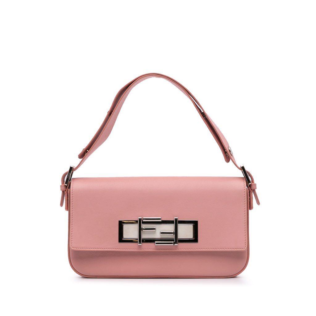 Fendi Calfskin 3Baguette Shoulder Bag