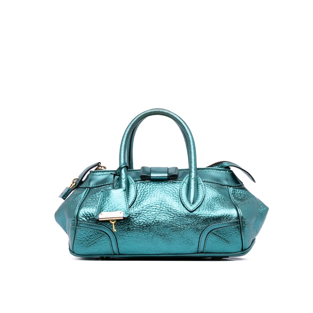 Burberry Metallic Calfskin Blaze Handbag