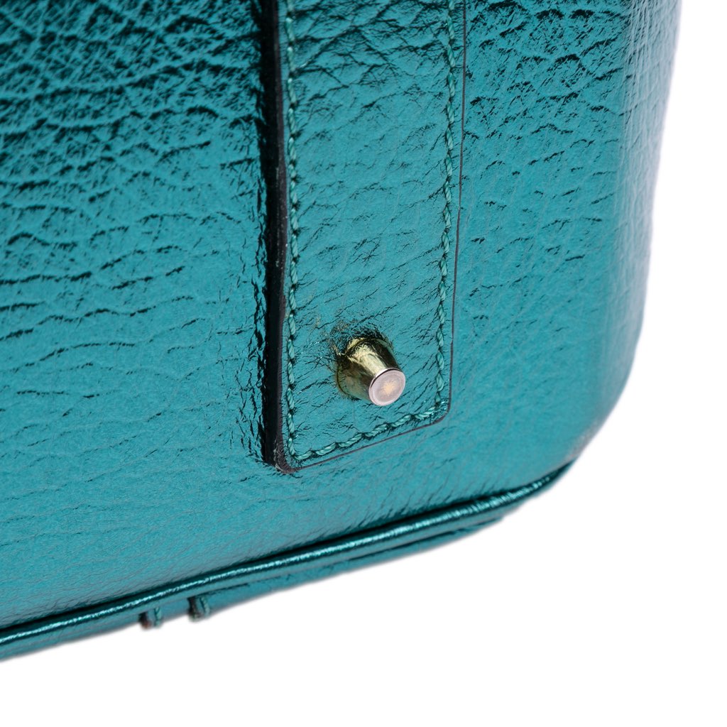 Burberry Metallic Calfskin Blaze Handbag - Image 13