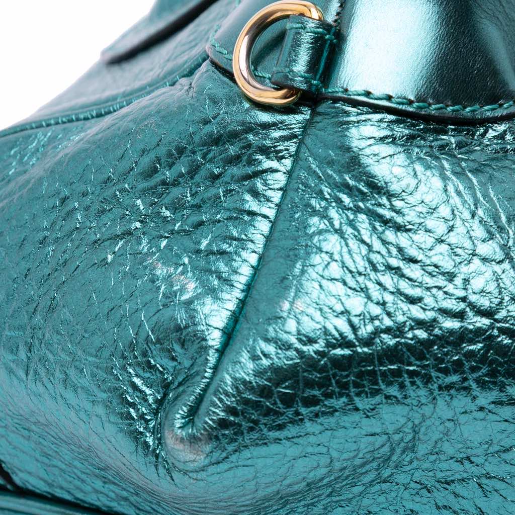 Burberry Metallic Calfskin Blaze Handbag - Image 11