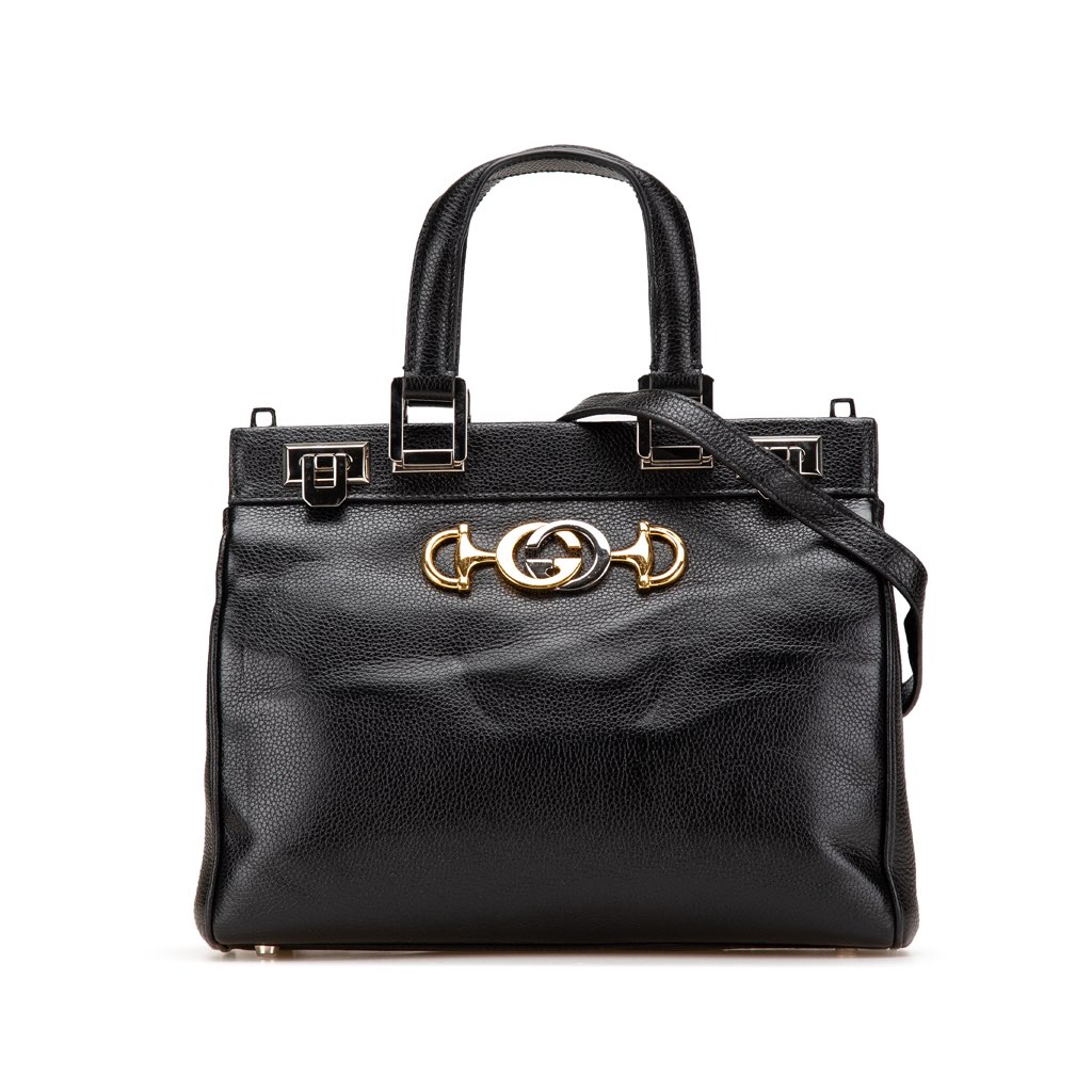 Gucci Small Grained Calfskin Zumi Top Handle Bag