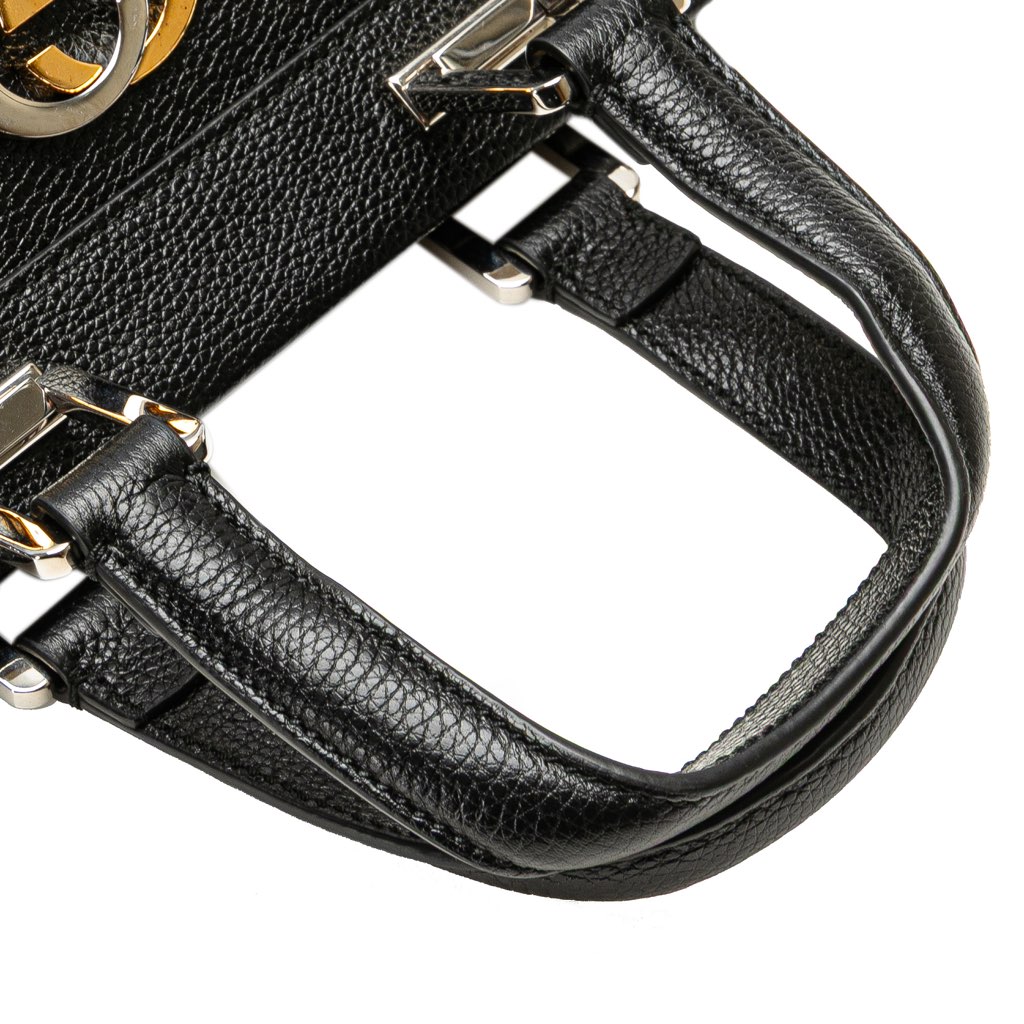 Gucci Small Grained Calfskin Zumi Top Handle Bag - Image 13